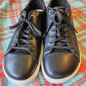 Birkenstock tennis shoes, Black, leather, size 43